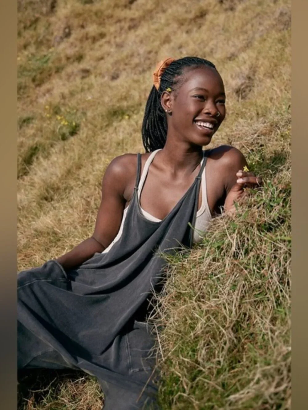 NWOT Free People Movement Hot Shot Onesie Washed Black size- LARGE - Picture 3 of 8